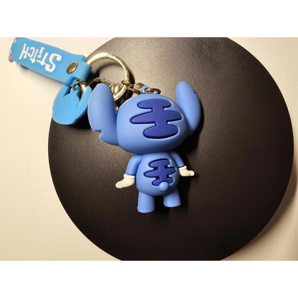 Stitch 3D Rubber Mini Figure Keychain - Picture 6 of 13
